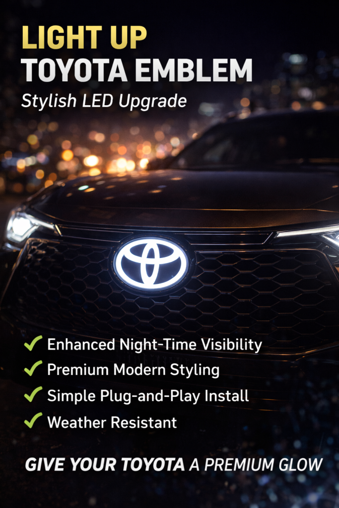 Light Up Toyota Emblem – Upgrade Your Toyota With a Premium LED Glow